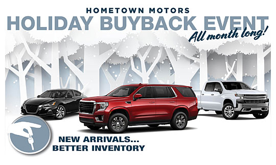 Holiday Buy Back Sales Event